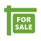 icon illustration of a for sale sign