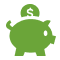 icon illustration of a piggybank