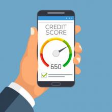 Picture of credit score rating.